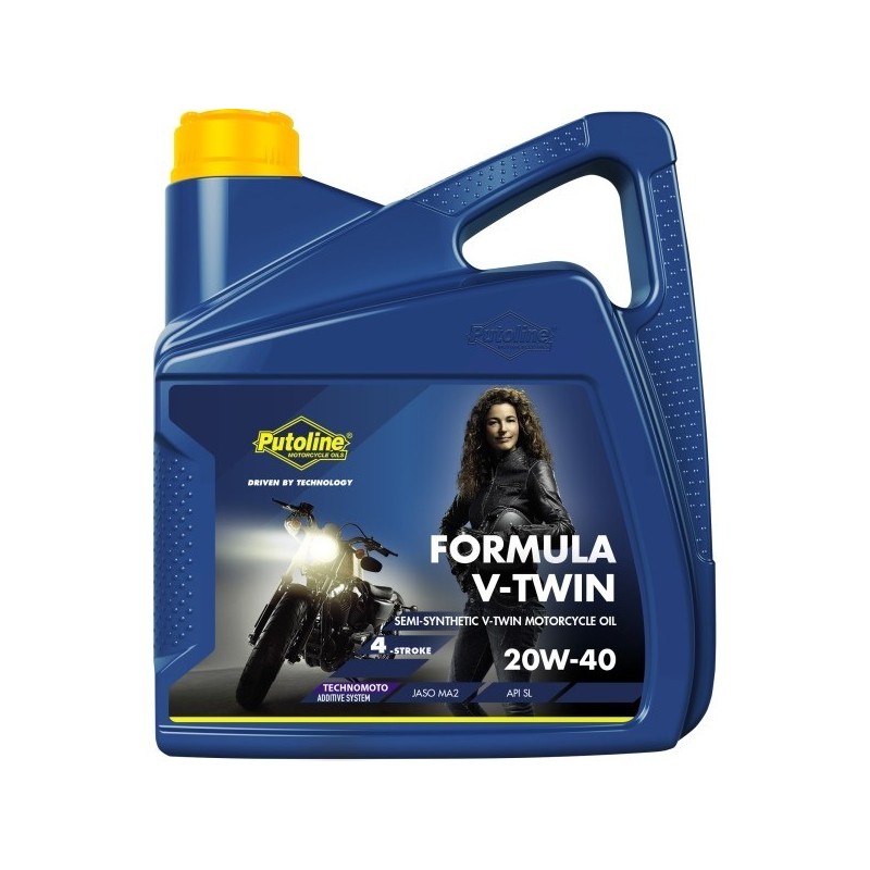 Garrafa Aceite 20W-40 Putoline Formula V-Twin 4 L