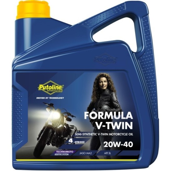 Garrafa Aceite 20W-40 Putoline Formula V-Twin 4 L