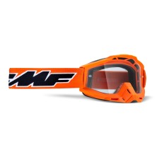 GAFAS MOTOCROSS FMF POWERBOMB ROCKET ORANGE - TRANSPARENTE