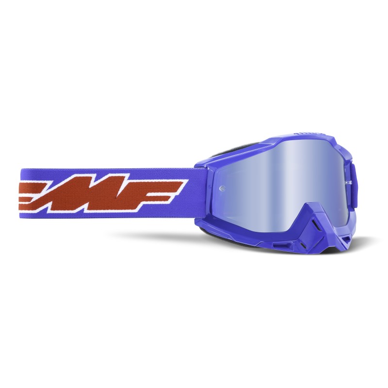 GAFAS MOTOCROSS FMF POWERBOMB ROCKET BLUE - MIRROR BLUE