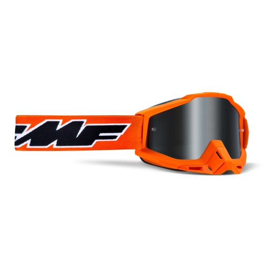 GAFAS MOTOCROSS FMF POWERBOMB ROCKET ORANGE - MIRROR SILVER