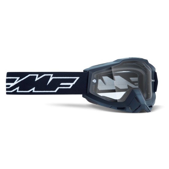 GAFAS ENDURO FMF POWERBOMB ROCKET BLACK - TRANSPARENTE