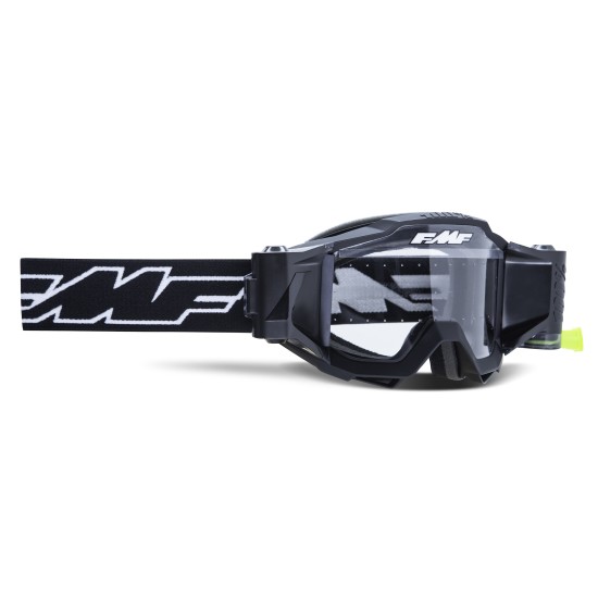 GAFAS MOTOCROSS FMF POWERBOMB FILM SYSTEM ROCKET BLACK - TRANSPARENTE