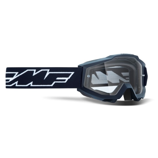 GAFAS MOTOCROSS FMF POWERBOMB YOUTH JUNIOR ROCKET BLACK - TRANSPARENTE