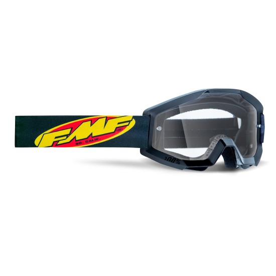 GAFAS MOTOCROSS FMF POWERCORE CORE BLACK - TRANSPARENTE