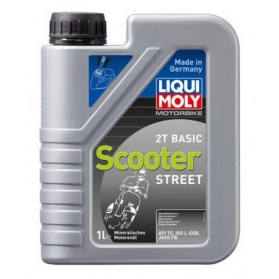 Bouteille d'huile 1L Liqui Moly 2T mélange minéral Basic Scooter