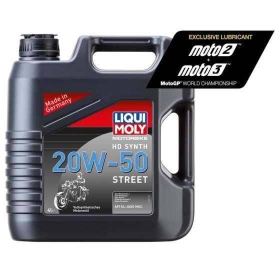 Garrafa 4L aceite Liqui Moly HD sintético 20W-50 Street Garrafa 4L aceite Liqui Moly HD sintético 20W-50 Street