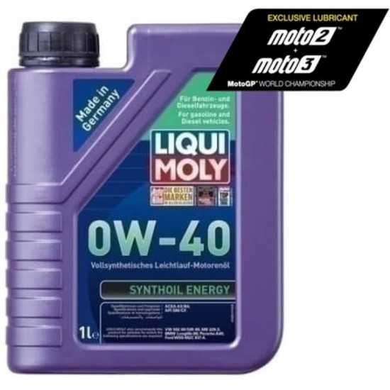 Botella 1L aceite 100% sintético Liqui Moly 0W-40 Synthoil Energy Polaris