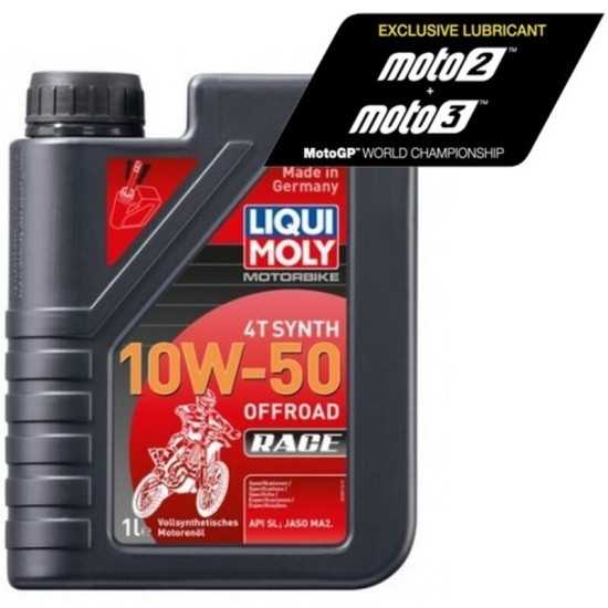 Botella 1L aceite Liqui Moly 100% sintético 10W-50 Off road Race Botella 1L aceite Liqui Moly 100% sintético 10W-50 Off road Race
