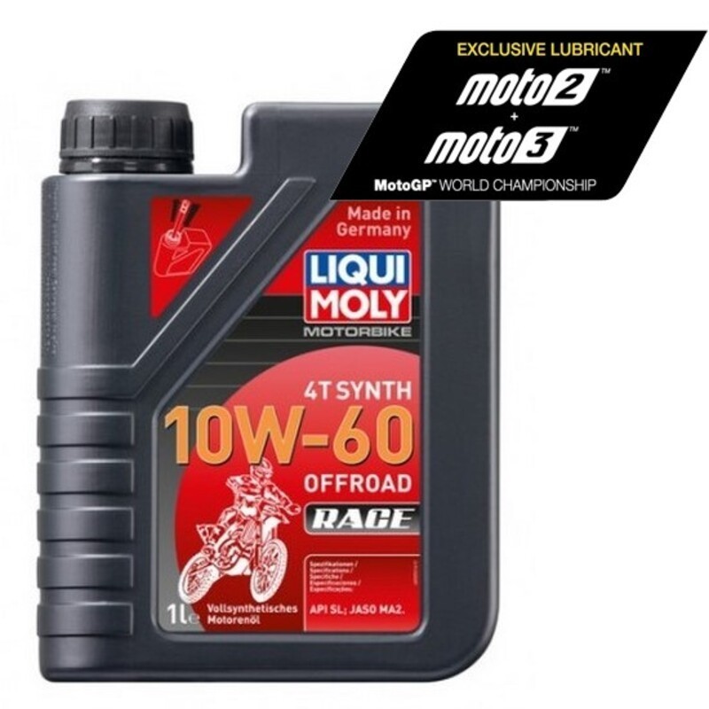 Botella 1L aceite Liqui Moly 100% sintético 10W-60 Synth 4T Offroad 3053