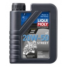 Botella 1L aceite Liqui Moly Motorbike 4T 20W-50 mineral Street 1500