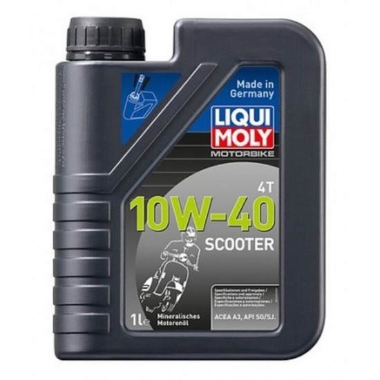 Botella 1L aceite Liqui Moly Mineral 10W-40 Scooter