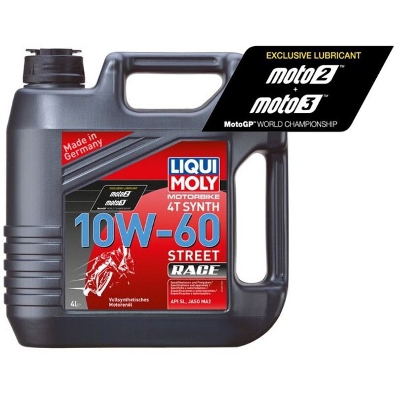 Garrafa 4L aceite motor Liqui Moly 100% 10W-60 sintético Race