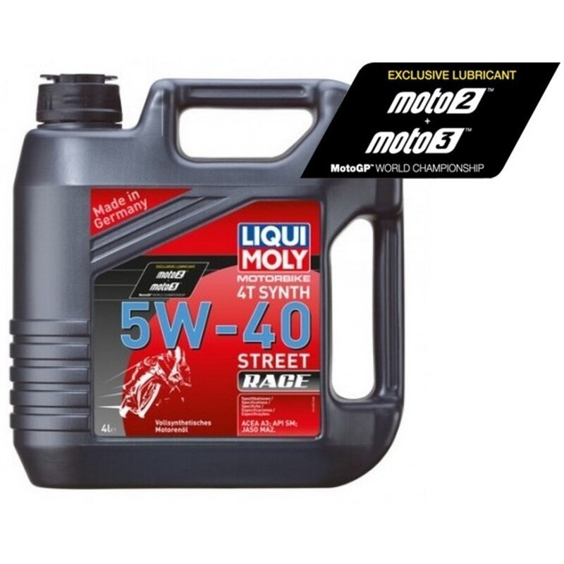 Garrafa 4L aceite Liqui Moly 100% sintético 5W-40 Street Race