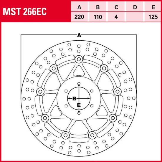 Disque de frein arrière fleuri KTM ECX / Husqvarna TE/ FC TRW