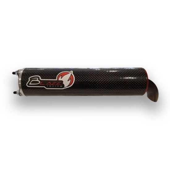 Silenciador Scooter Blaze Racing Carbono Rojo Silenciador Scooter Blaze Racing Carbono Rojo