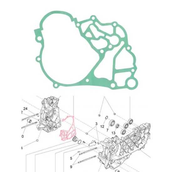Junta central de motor Piaggio 125/250/300cc original