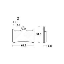 Pastillas de freno delanteras Yamaha MT-07 TRW