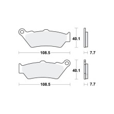 Plaquettes de frein arrière BMW R 1200-1250cc GS TRW