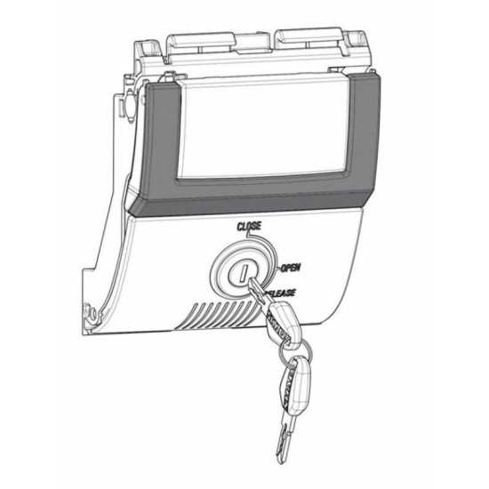 Cerradura para baúl SHAD SH48 gris titanio