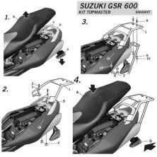 Fijaciones Top SHAD Suzuki GSR 600'06