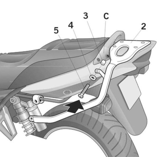 Fijaciones Top SHAD Suzuki GSX 1400 01