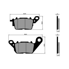 Plaquettes de frein avant Yamaha N-Max 125/155 - Organic Polini