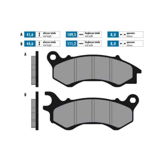 Pastillas de freno delanteras Honda SH Mode 125 / PCX - Orgánico Polini