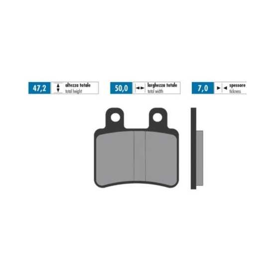 Pastillas de freno Traseras Derbi DRD PRO / Yamaha DTR 50 / Rieju RS2 - Orgánico Polini Pastillas de freno Traseras Derbi DRD PRO / Yamaha DTR 50 / Rieju RS2 - Orgánico Polini