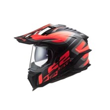 CASCO CROSS LS2 MX701 EXPLORER ALTER NEGRO MATE / NARANJA FLUOR