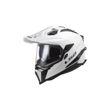 CASQUE CROSS LS2 MX701 EXPLORER SOLID BLANC