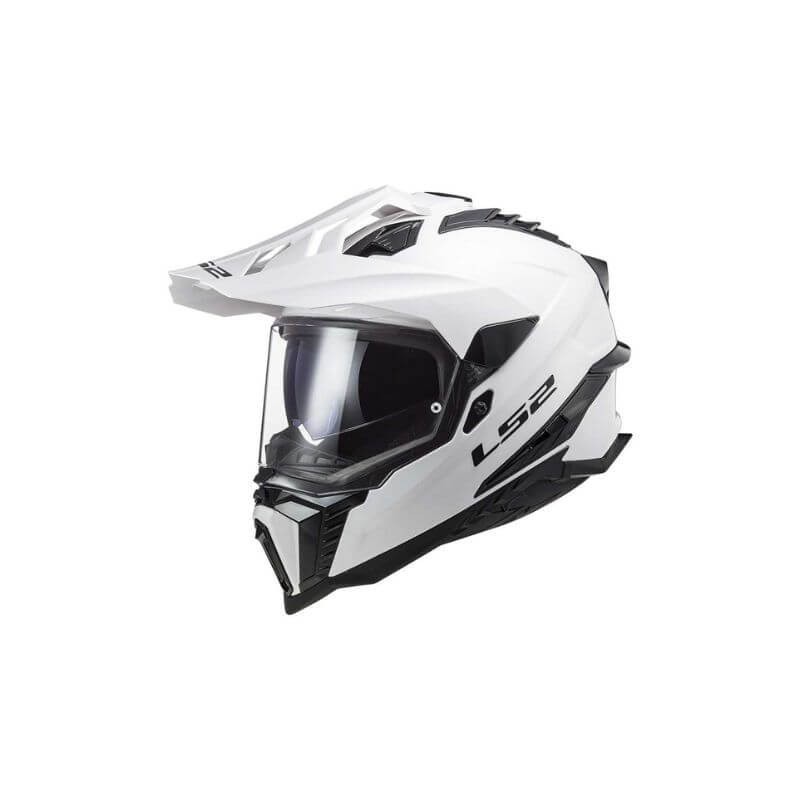 CASQUE CROSS LS2 MX701 EXPLORER SOLID BLANC