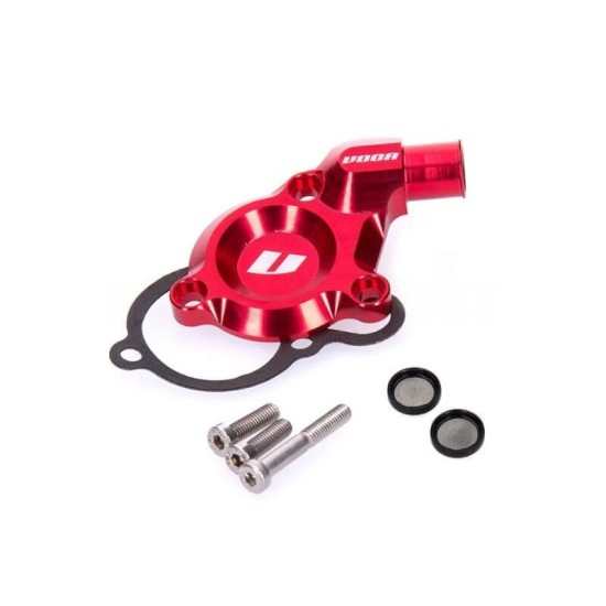 Kit Tapa Bomba De Agua CNC Derbi Euro 3 Rojo / Negro Voca