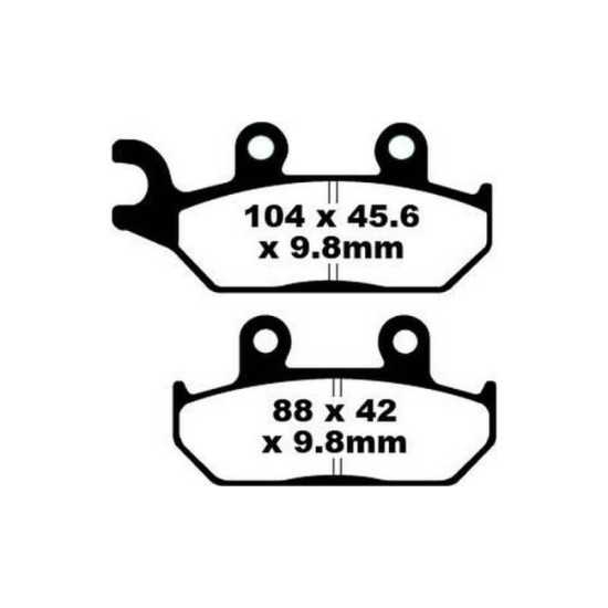 Pastillas de freno Yamaha XT 600 / XTZ 660 Tenere EBC - Carbono Pastillas de freno Yamaha XT 600 / XTZ 660 Tenere EBC - Carbono