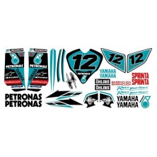 Kit pegatinas Jog R/RR Petronas Azul Numero a elegir