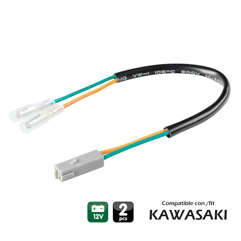 CONECTORES PARA INTERMITENTES 2 UDS PARA KAWASAKI