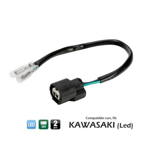 CONECTORES PARA INTERMITENTES 2 UDS PARA KAWASAKI (LED) CONECTORES PARA INTERMITENTES 2 UDS PARA KAWASAKI (LED)