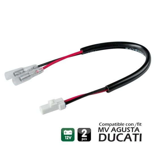 CONECTORES PARA INTERMITENTES 2 UDS PARA MV AGUSTA / DUCATI (TYPE 1)