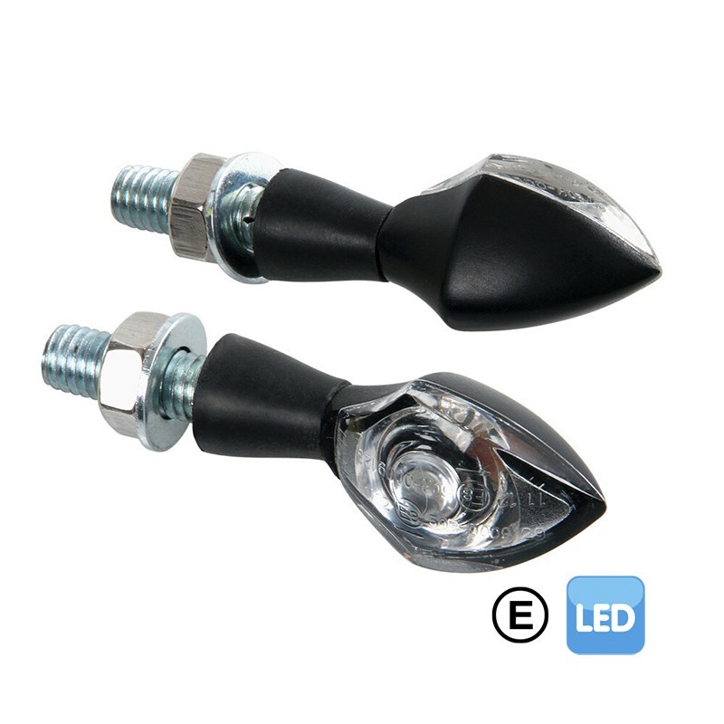 INTERMITENTES CON LED PIXIA NEGRO 12V