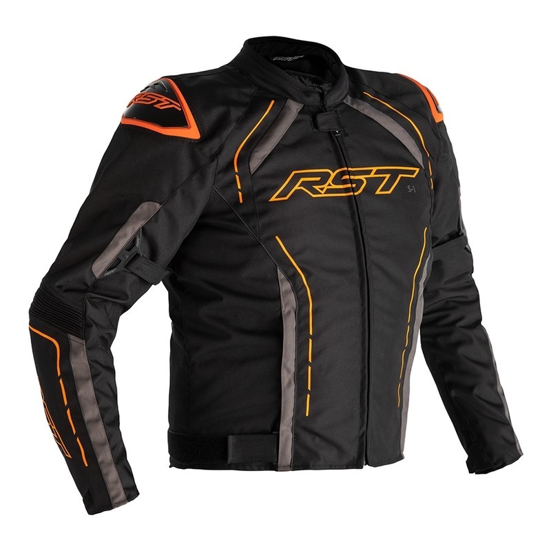 Chaqueta (Textil) RST S-1 Negro/Gris/Naranja