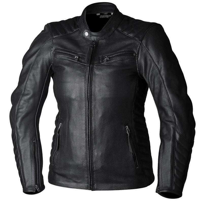 Chaqueta de cuero RST Roadster Air CE mujer - Negro