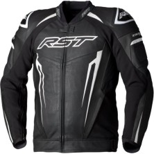 Chaqueta de cuero RST TracTech Evo 5 CE hombre - Negro / Blanco / Negro