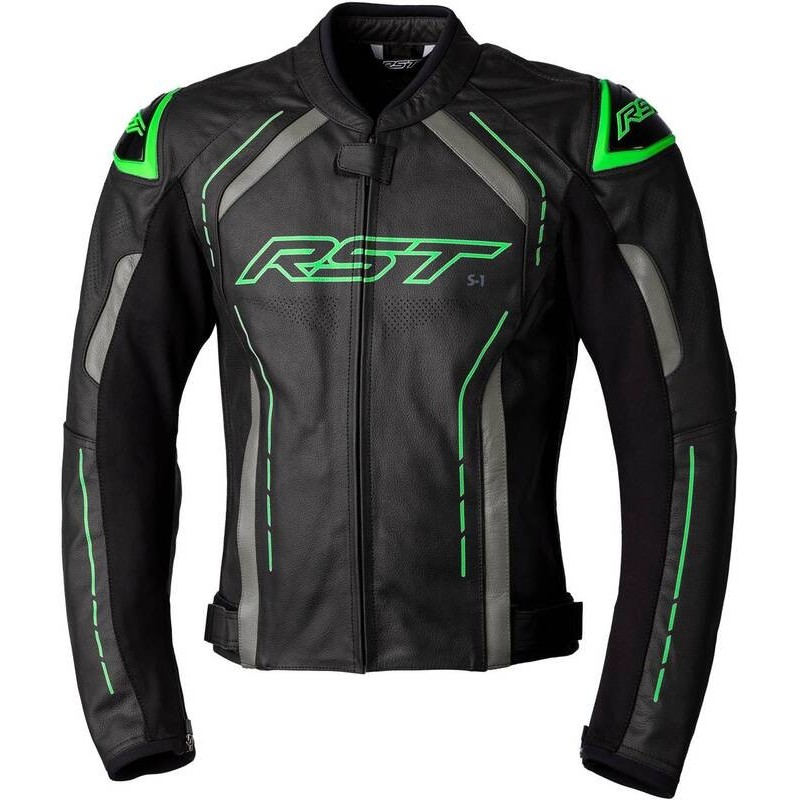 Chaqueta de Piel Hombre RST S-1 CE Verde