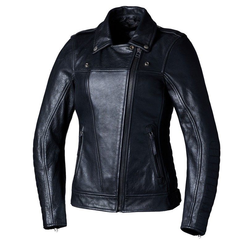 Chaqueta RST Ripley2 cuero CE femme - Negro