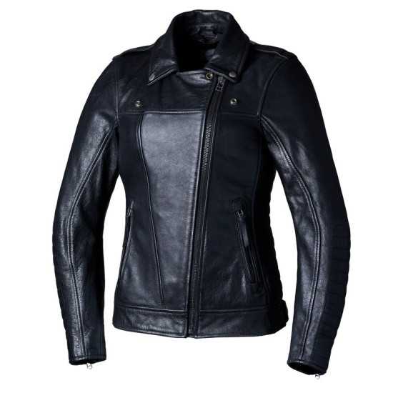 Chaqueta RST Ripley2 cuero CE femme - Negro