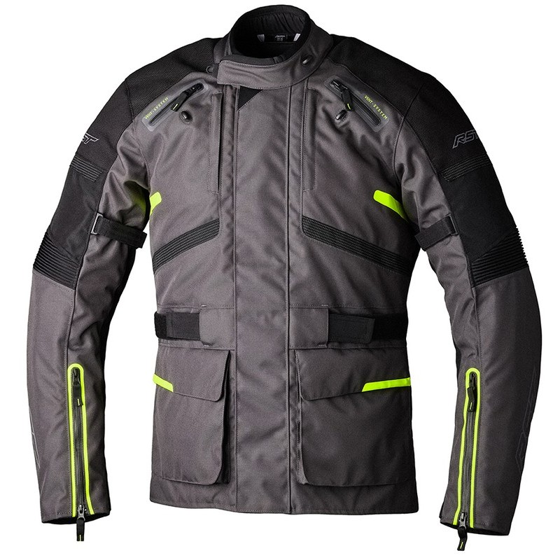 Chaqueta textil RST Endurance CE hombre - Grafito / Amarillo Flúor