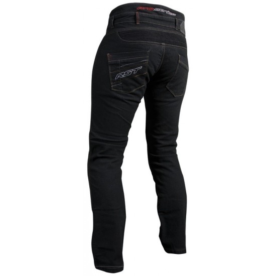 Reinforced Textile Pants with Aramid Rst Tech Pro Ce Men - Black Denim