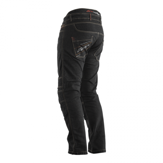 Reinforced Textile Pants with Aramid Rst Tech Pro Ce Men (Short Leg) - Black Denim