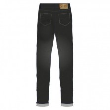 Pantalon en tissu renforcé avec aramide Rst Tapered-Fit CE pour homme - Noir