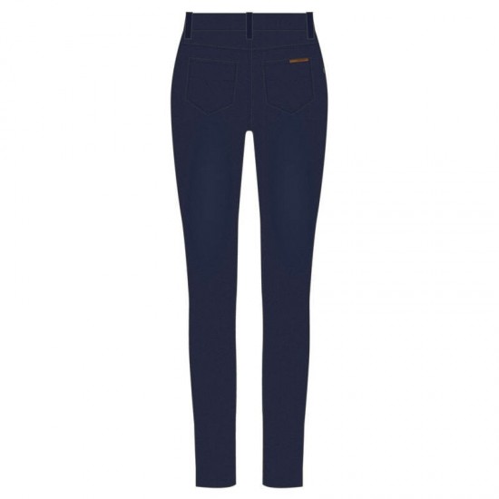 Reinforced Textile Pants With Aramid Rst Tapered-Fit Ce Women - Blue